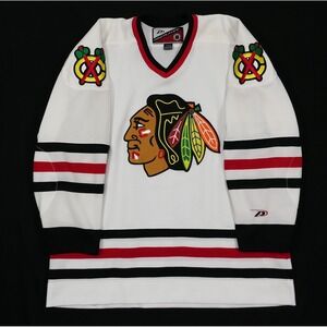 VTG Chicago Blackhawks NHL Pro Player Jersey Mens XL Hockey Stitched 99-00 Clean